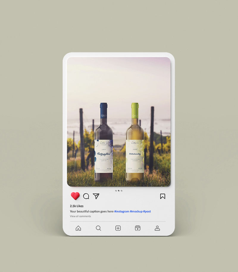 Eders Labels Social Media Instagram Mockup