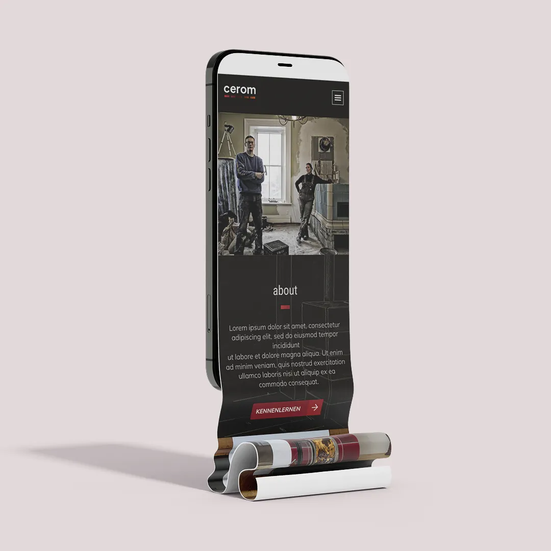 cerom mobile Webdesign